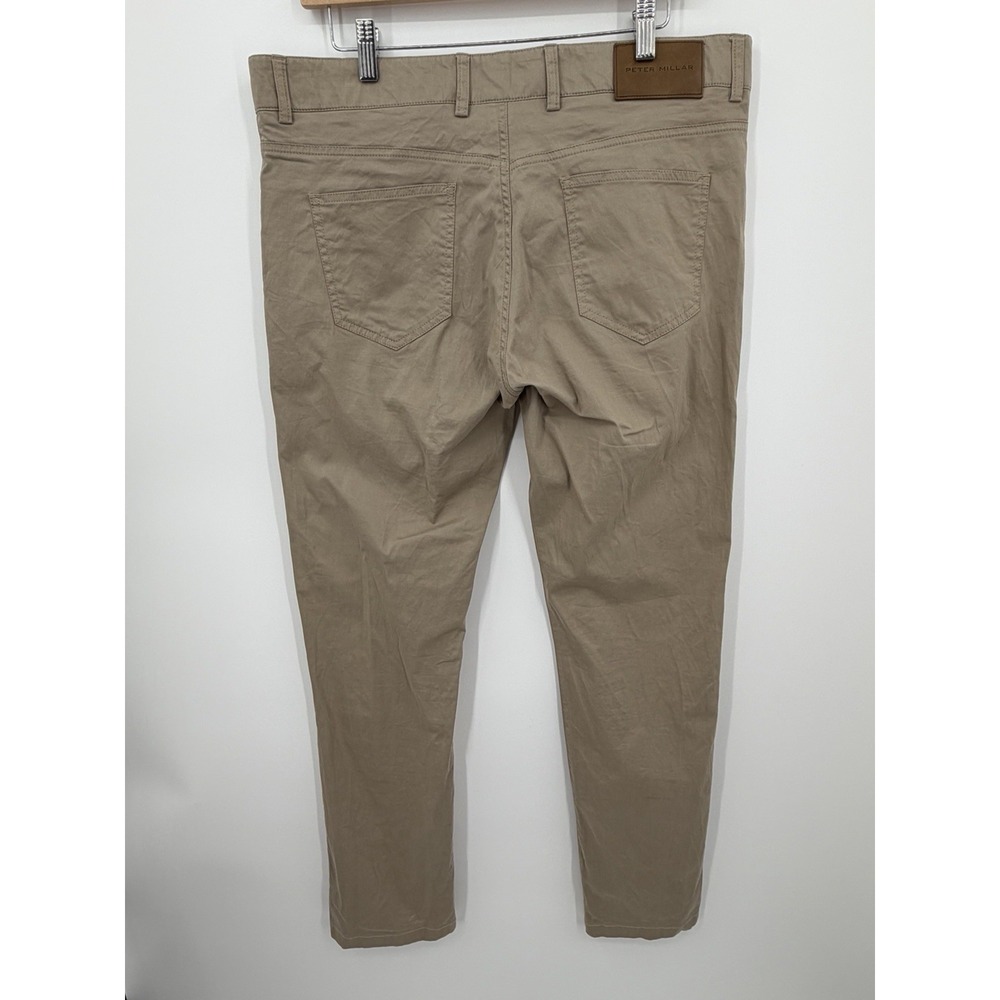 PETER MILLAR COLLECTION Men's 36x32 The Perfect Poplin Five Pocket Flat Front - Picture 3 of 9
